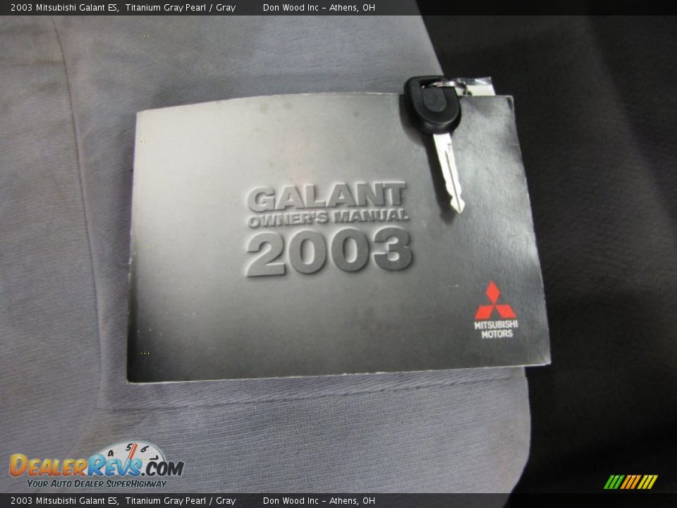 2003 Mitsubishi Galant ES Titanium Gray Pearl / Gray Photo #26