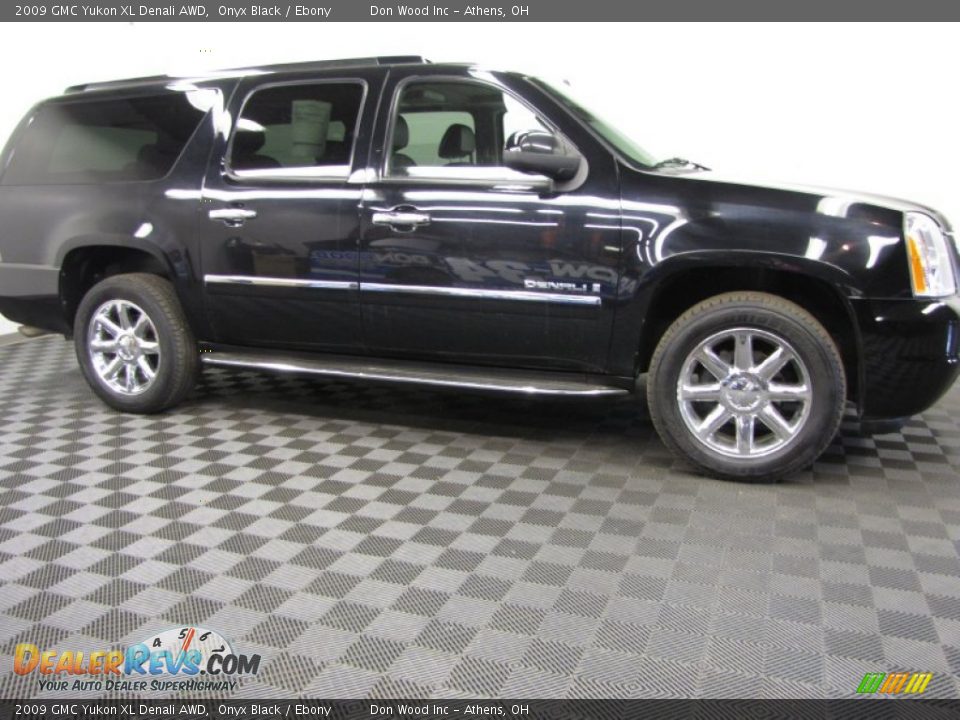 2009 GMC Yukon XL Denali AWD Onyx Black / Ebony Photo #3