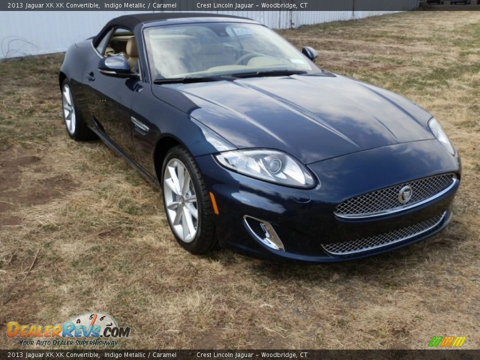 2013 Jaguar XK XK Convertible Indigo Metallic / Caramel Photo #1