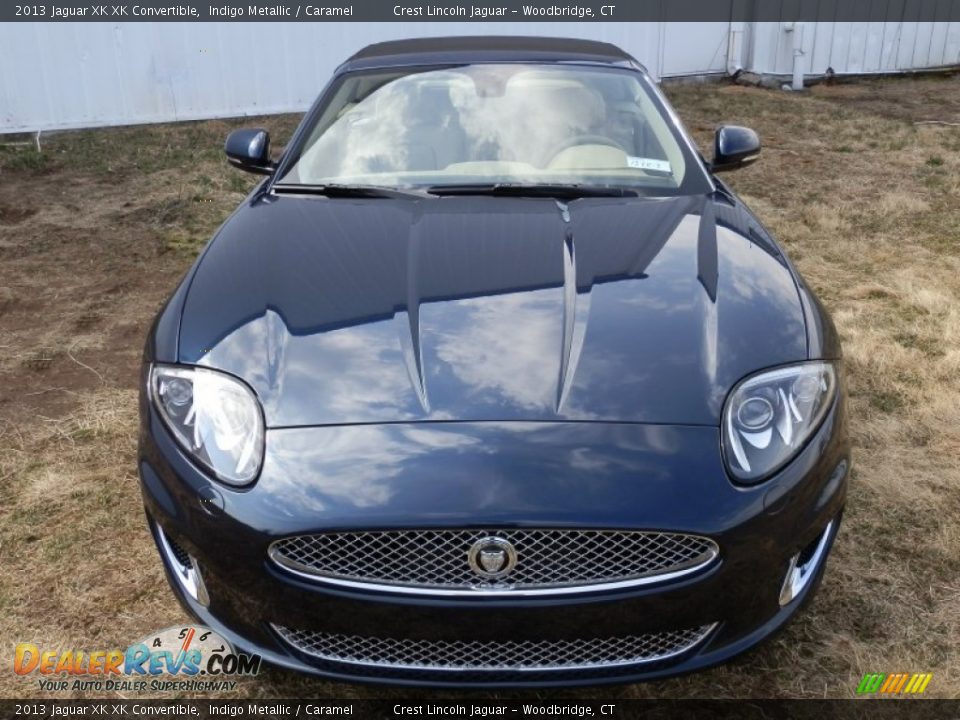 2013 Jaguar XK XK Convertible Indigo Metallic / Caramel Photo #3