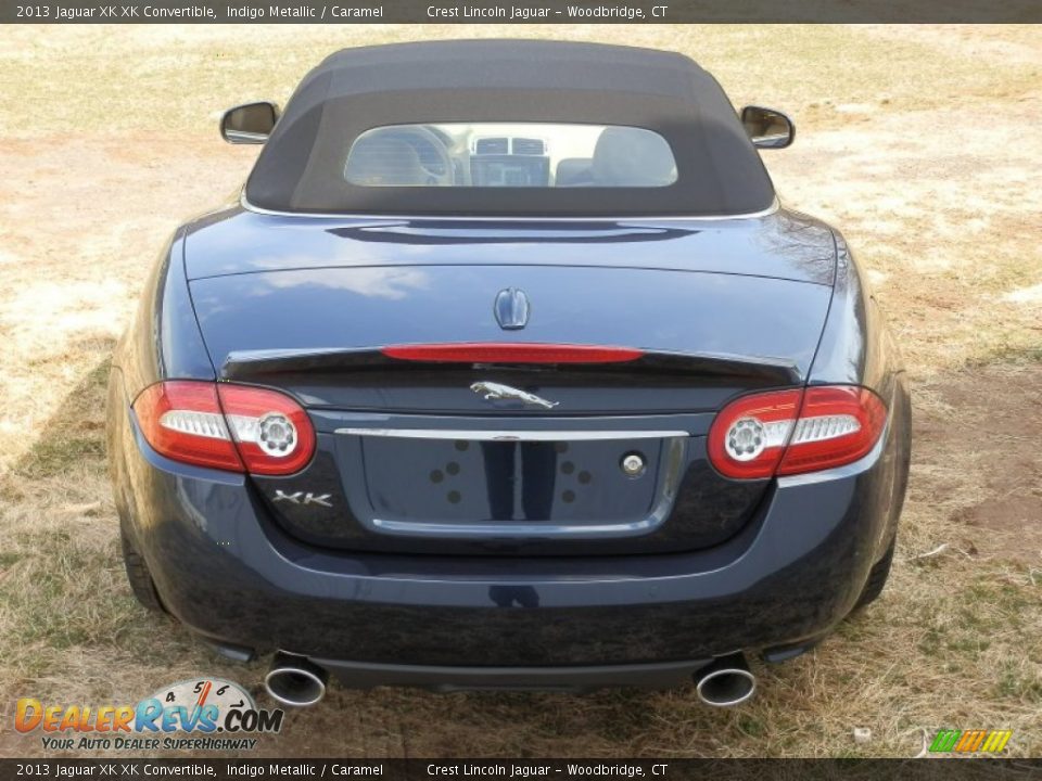 2013 Jaguar XK XK Convertible Indigo Metallic / Caramel Photo #8