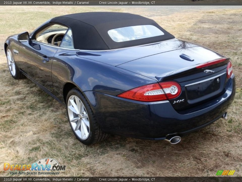 2013 Jaguar XK XK Convertible Indigo Metallic / Caramel Photo #9