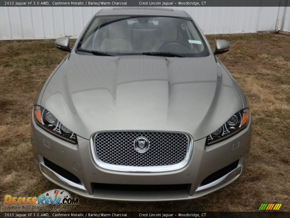 2013 Jaguar XF 3.0 AWD Cashmere Metallic / Barley/Warm Charcoal Photo #2