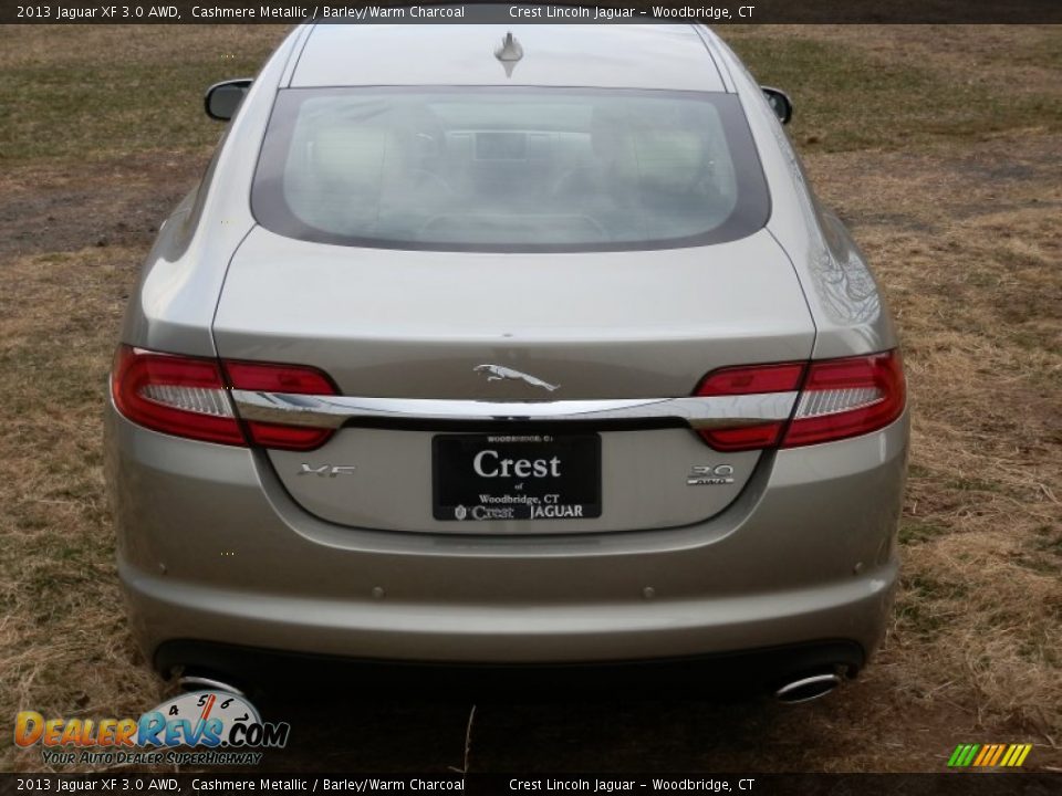 2013 Jaguar XF 3.0 AWD Cashmere Metallic / Barley/Warm Charcoal Photo #5