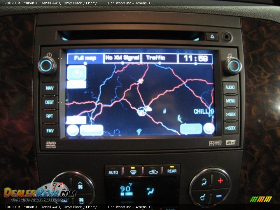 2009 GMC Yukon XL Denali AWD Onyx Black / Ebony Photo #25