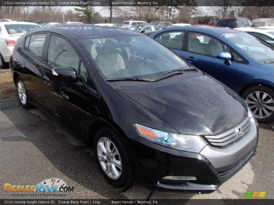 2010 Honda Insight Hybrid EX Crystal Black Pearl / Gray Photo #1