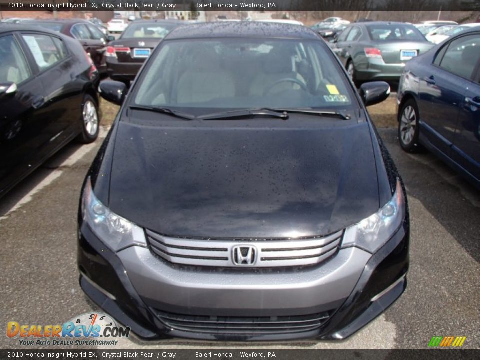2010 Honda Insight Hybrid EX Crystal Black Pearl / Gray Photo #2