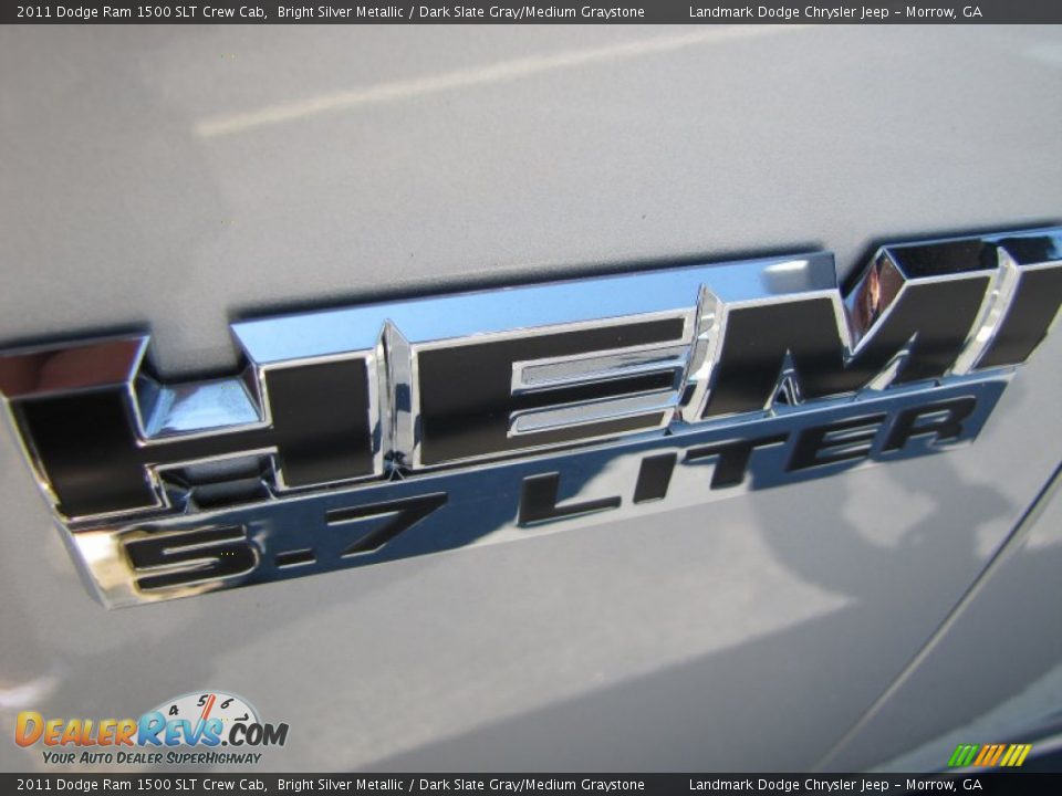 2011 Dodge Ram 1500 SLT Crew Cab Bright Silver Metallic / Dark Slate Gray/Medium Graystone Photo #6
