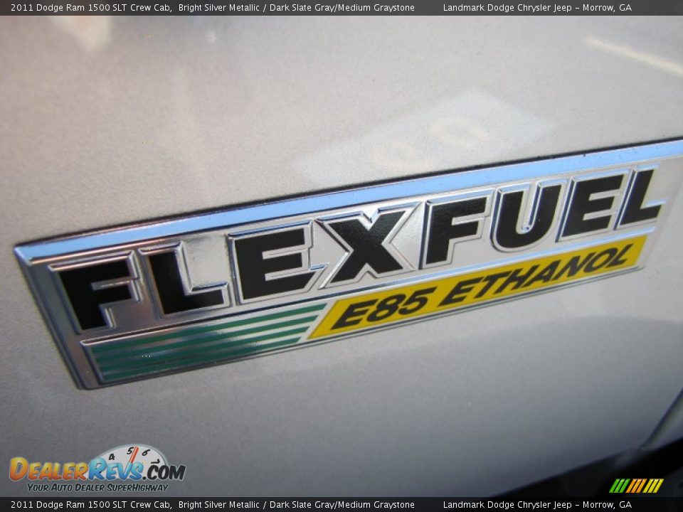 2011 Dodge Ram 1500 SLT Crew Cab Bright Silver Metallic / Dark Slate Gray/Medium Graystone Photo #9