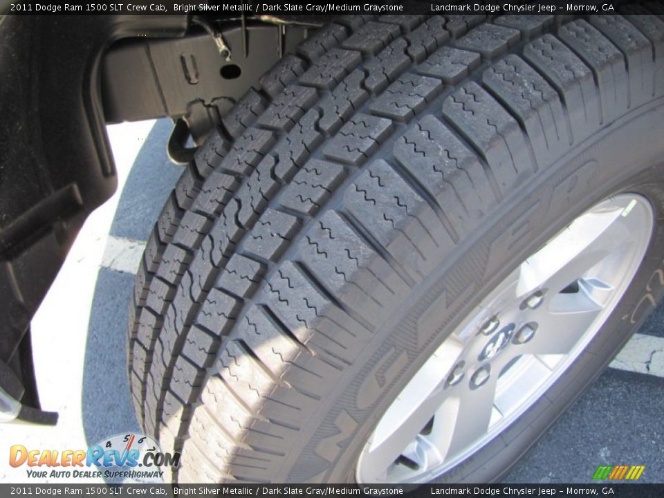 2011 Dodge Ram 1500 SLT Crew Cab Bright Silver Metallic / Dark Slate Gray/Medium Graystone Photo #13