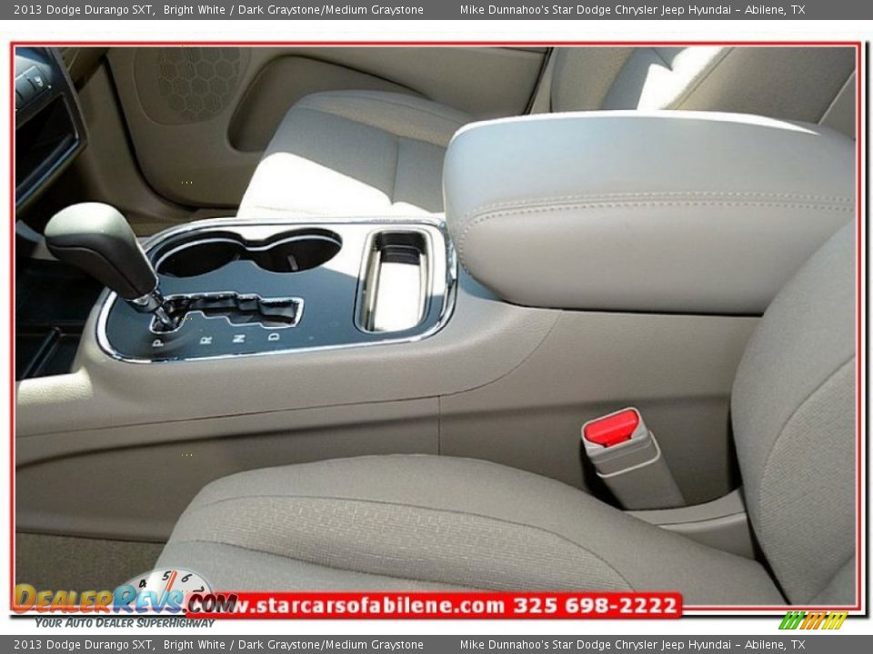 2013 Dodge Durango SXT Bright White / Dark Graystone/Medium Graystone Photo #15