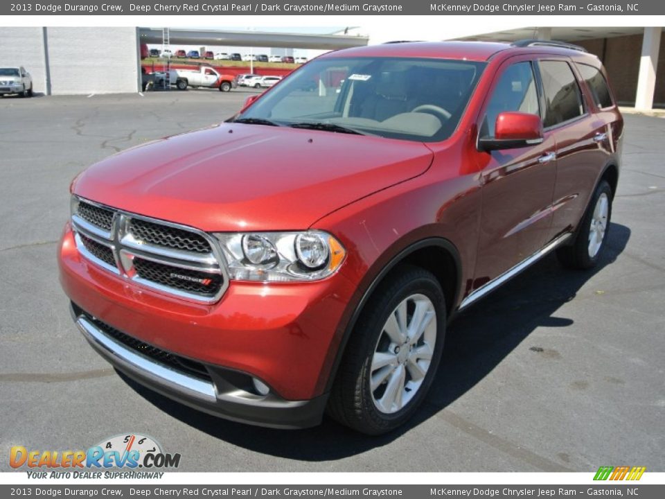 2013 Dodge Durango Crew Deep Cherry Red Crystal Pearl / Dark Graystone/Medium Graystone Photo #2