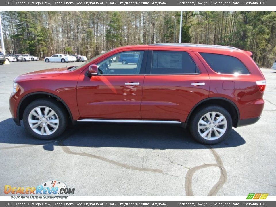 2013 Dodge Durango Crew Deep Cherry Red Crystal Pearl / Dark Graystone/Medium Graystone Photo #3