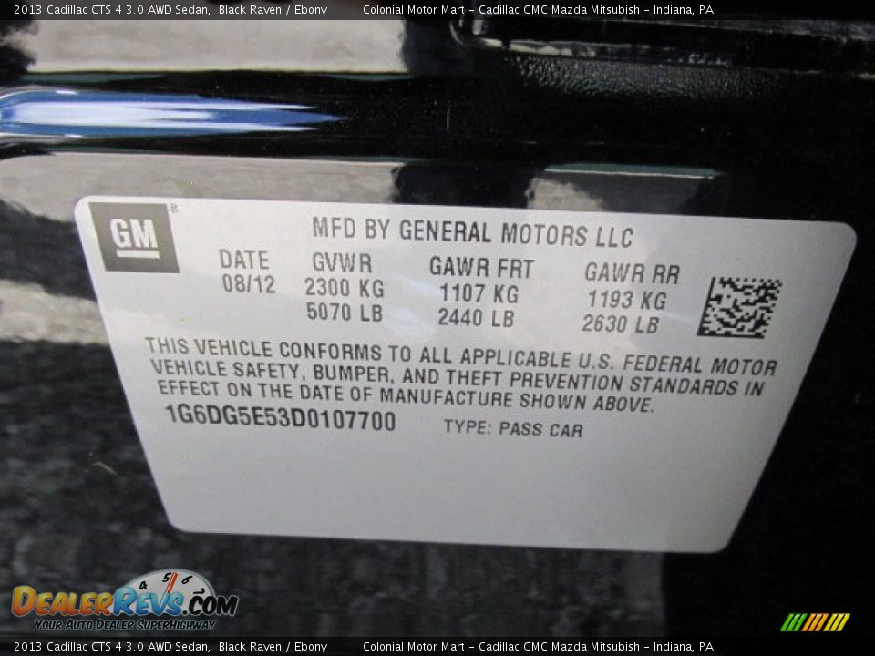 2013 Cadillac CTS 4 3.0 AWD Sedan Black Raven / Ebony Photo #19