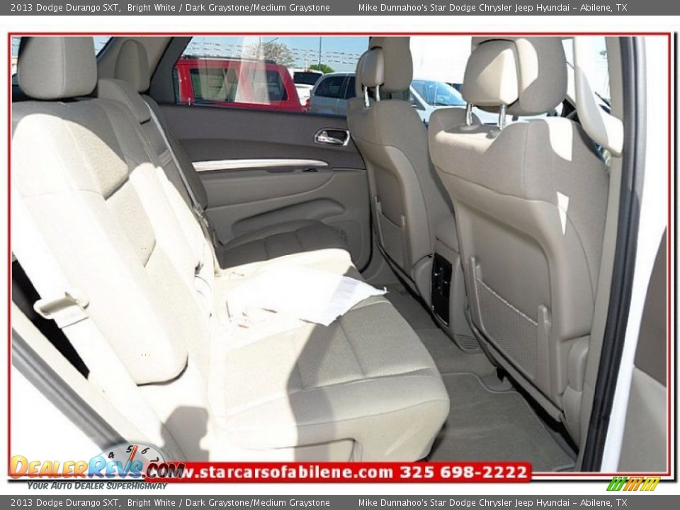 2013 Dodge Durango SXT Bright White / Dark Graystone/Medium Graystone Photo #25
