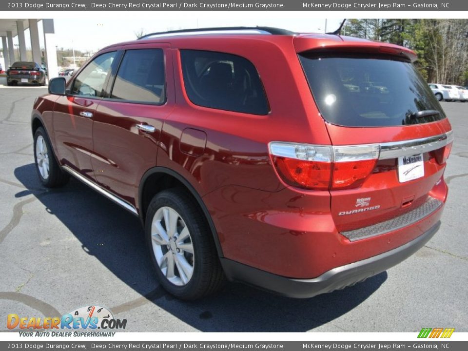 2013 Dodge Durango Crew Deep Cherry Red Crystal Pearl / Dark Graystone/Medium Graystone Photo #4