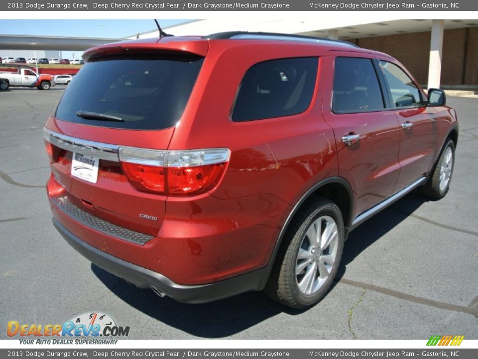 2013 Dodge Durango Crew Deep Cherry Red Crystal Pearl / Dark Graystone/Medium Graystone Photo #5