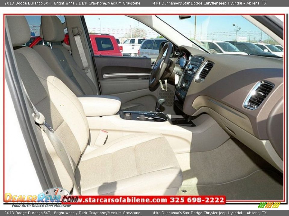 2013 Dodge Durango SXT Bright White / Dark Graystone/Medium Graystone Photo #27