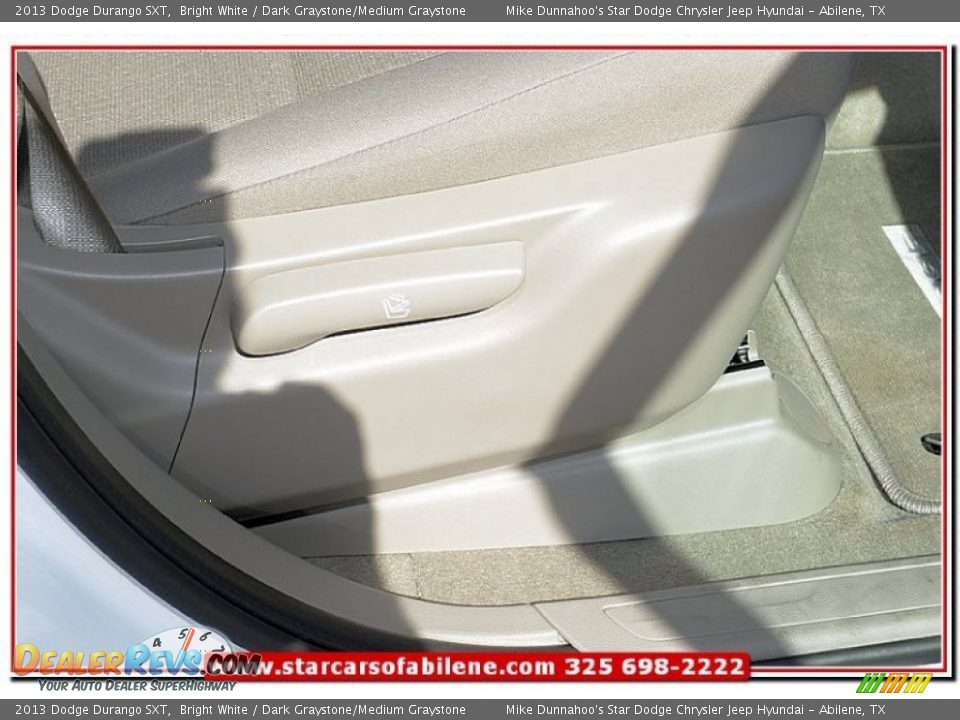 2013 Dodge Durango SXT Bright White / Dark Graystone/Medium Graystone Photo #28