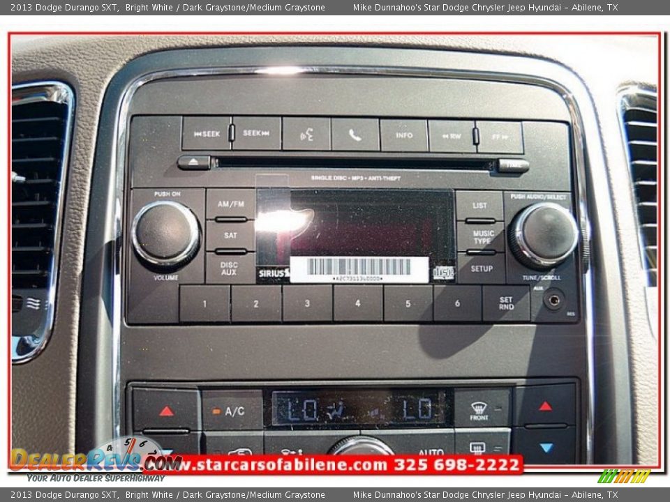 2013 Dodge Durango SXT Bright White / Dark Graystone/Medium Graystone Photo #32