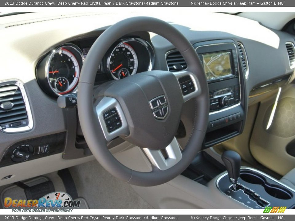 2013 Dodge Durango Crew Deep Cherry Red Crystal Pearl / Dark Graystone/Medium Graystone Photo #23