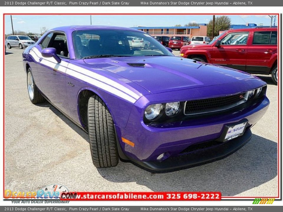 2013 Dodge Challenger R/T Classic Plum Crazy Pearl / Dark Slate Gray Photo #9