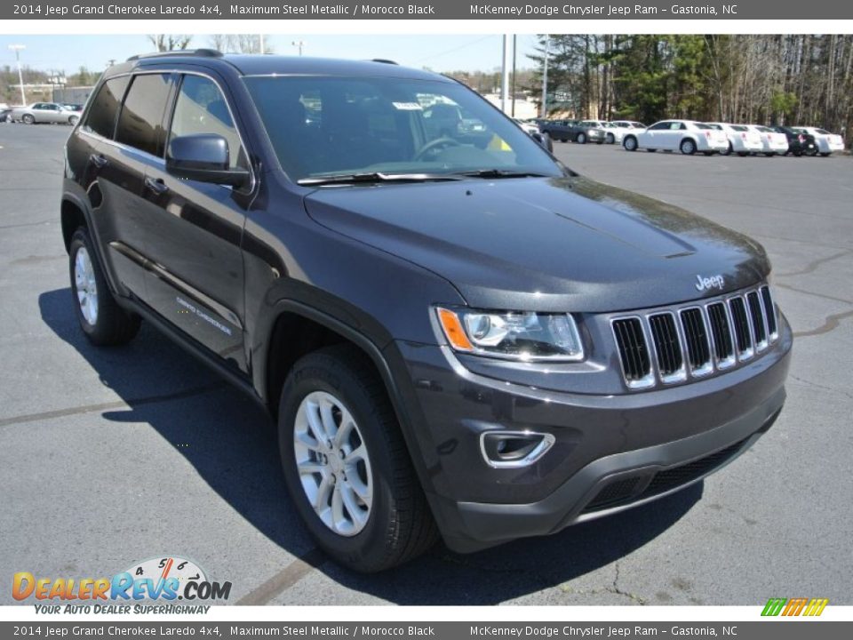 2014 Jeep Grand Cherokee Laredo 4x4 Maximum Steel Metallic / Morocco Black Photo #1