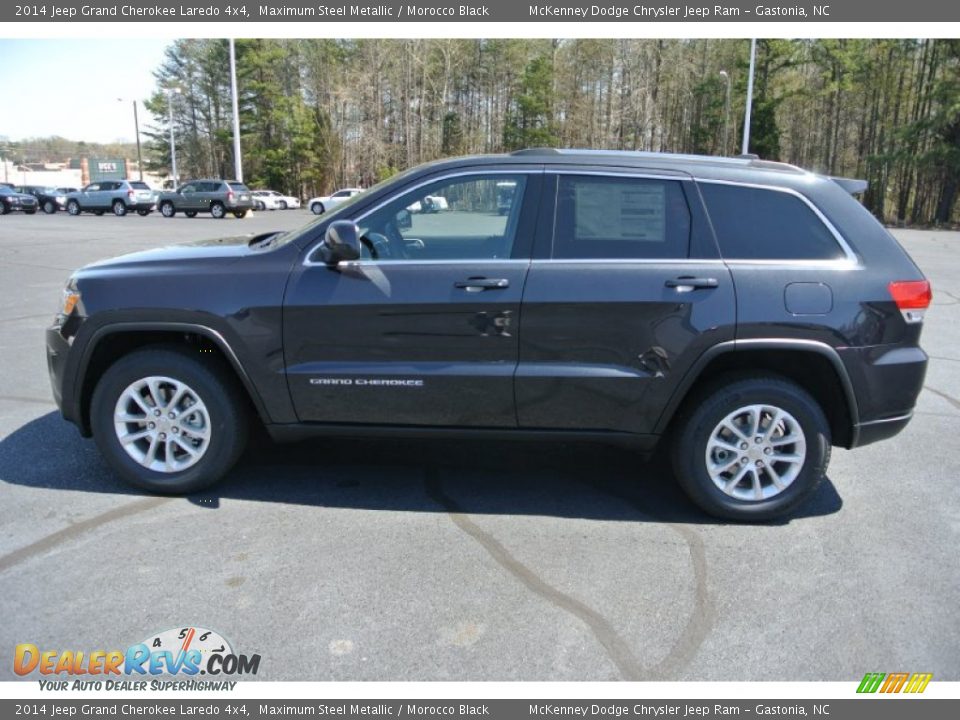 2014 Jeep Grand Cherokee Laredo 4x4 Maximum Steel Metallic / Morocco Black Photo #3