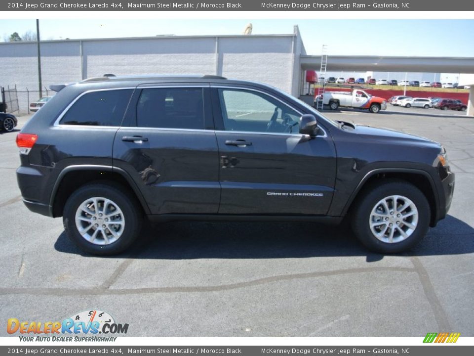 2014 Jeep Grand Cherokee Laredo 4x4 Maximum Steel Metallic / Morocco Black Photo #6