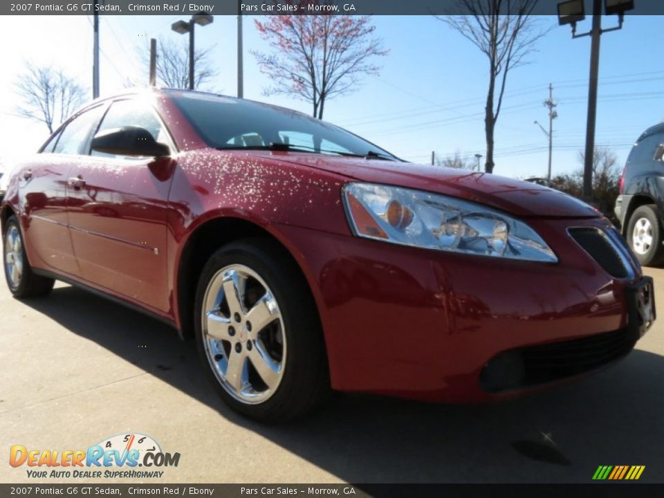 2007 Pontiac G6 GT Sedan Crimson Red / Ebony Photo #4