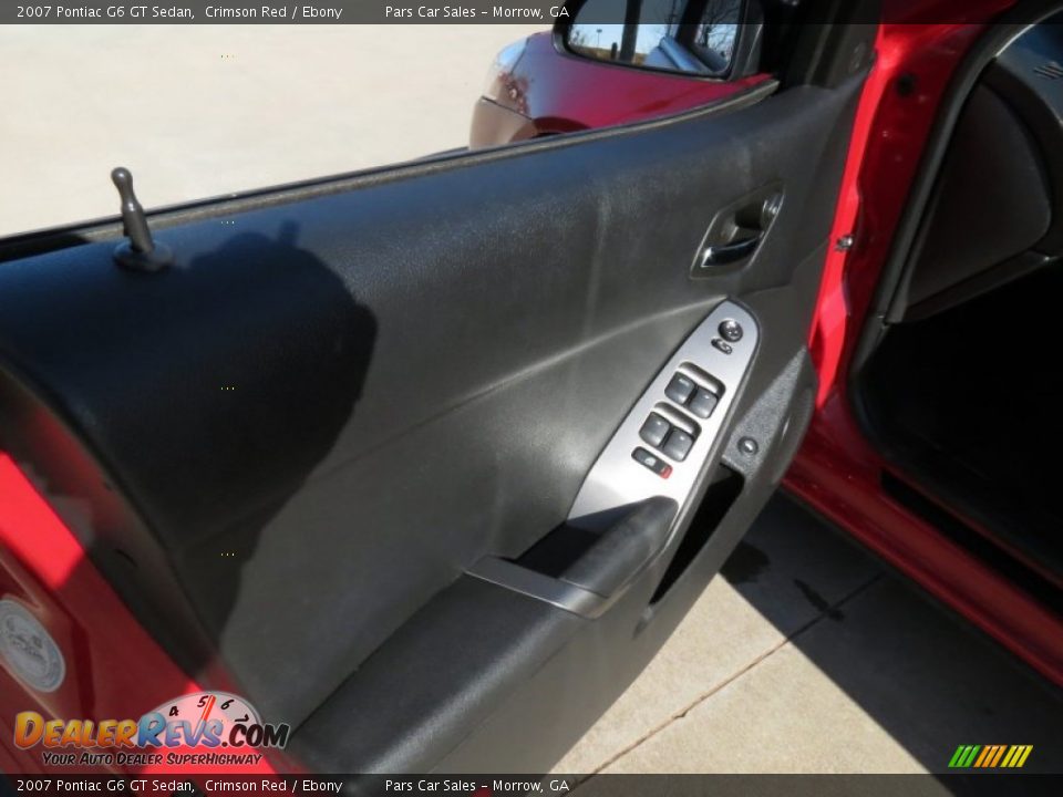2007 Pontiac G6 GT Sedan Crimson Red / Ebony Photo #7