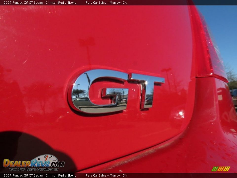 2007 Pontiac G6 GT Sedan Crimson Red / Ebony Photo #11