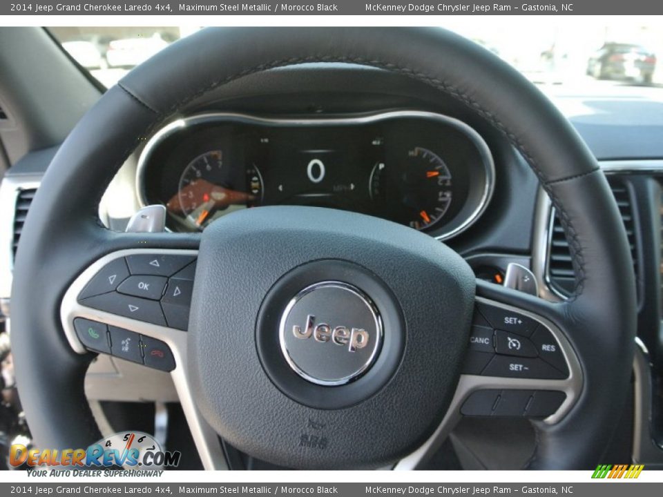 2014 Jeep Grand Cherokee Laredo 4x4 Maximum Steel Metallic / Morocco Black Photo #14