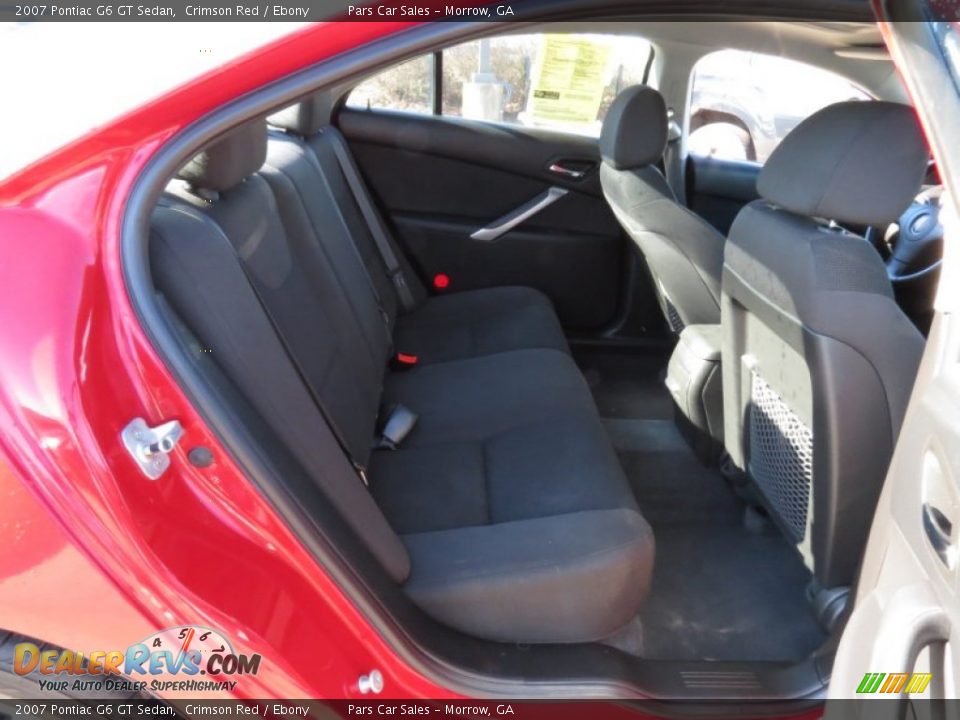 2007 Pontiac G6 GT Sedan Crimson Red / Ebony Photo #12