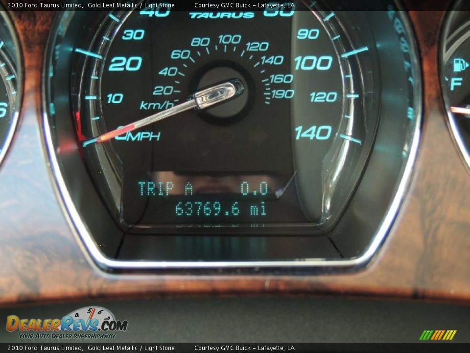2010 Ford Taurus Limited Gold Leaf Metallic / Light Stone Photo #16