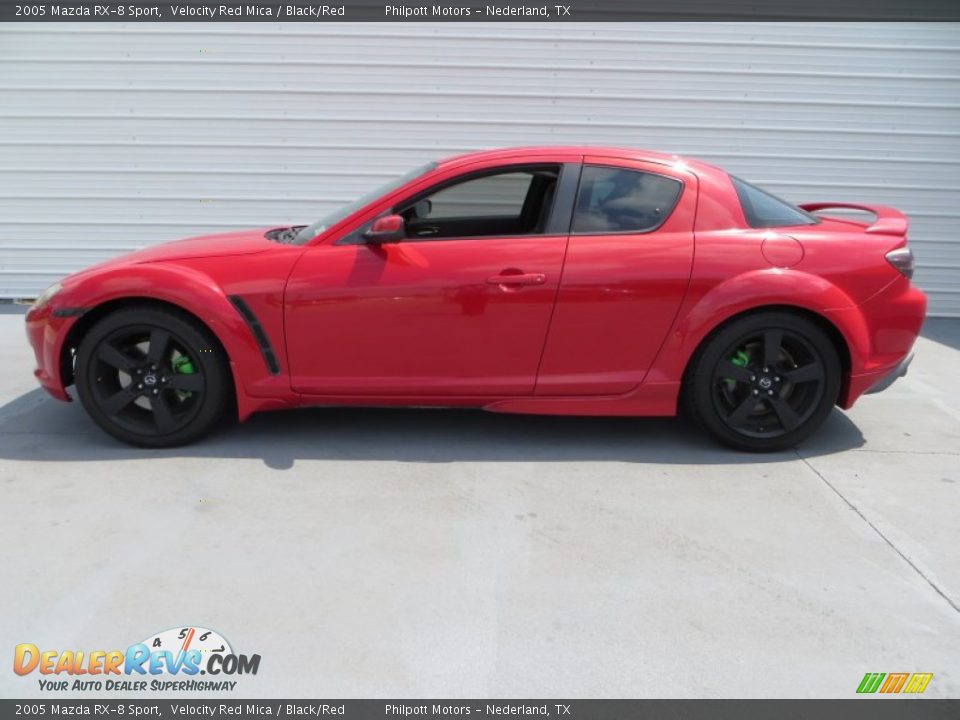 2005 Mazda RX-8 Sport Velocity Red Mica / Black/Red Photo #6