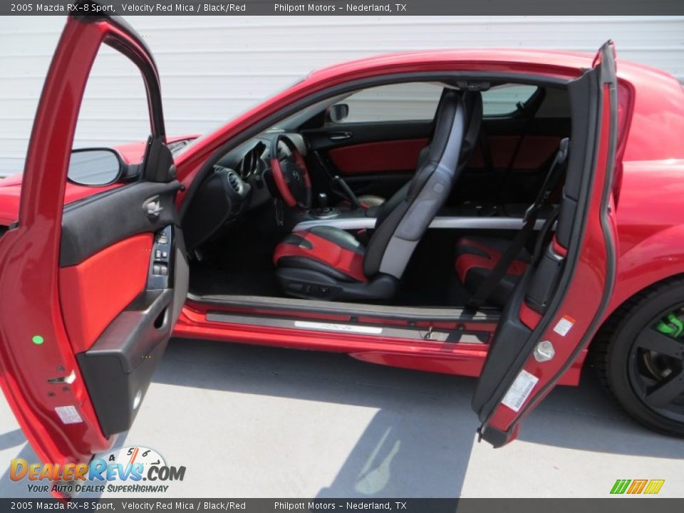 2005 Mazda RX-8 Sport Velocity Red Mica / Black/Red Photo #33
