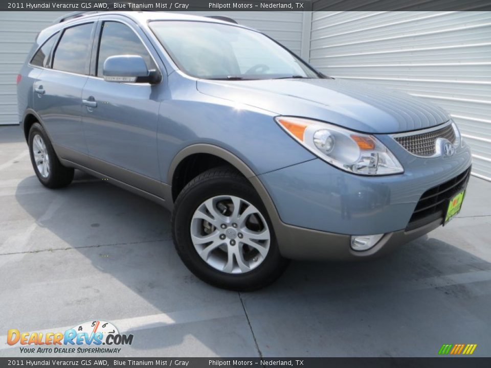 2011 Hyundai Veracruz GLS AWD Blue Titanium Mist / Gray Photo #1