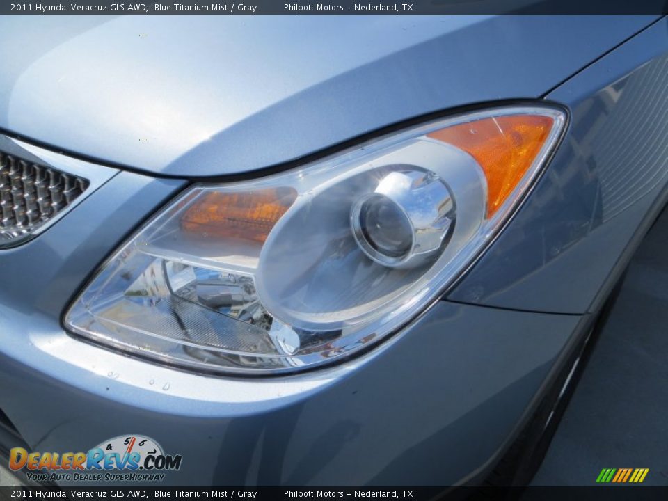 2011 Hyundai Veracruz GLS AWD Blue Titanium Mist / Gray Photo #9