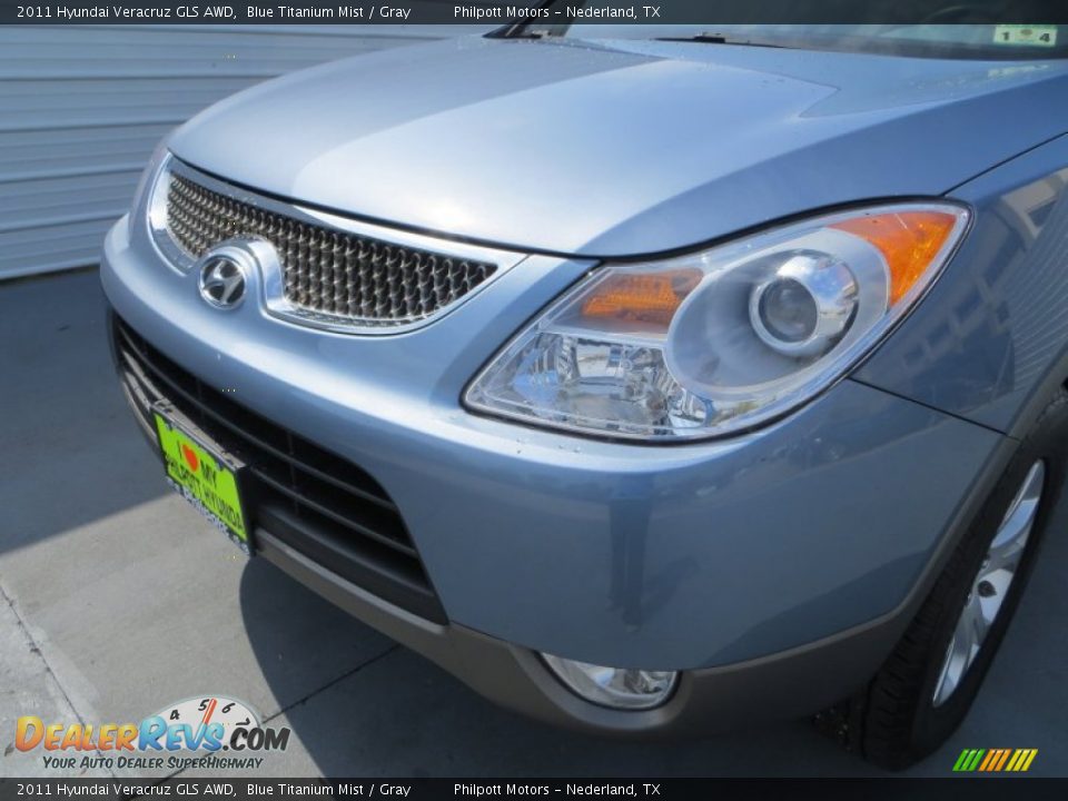 2011 Hyundai Veracruz GLS AWD Blue Titanium Mist / Gray Photo #10