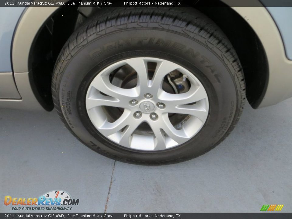 2011 Hyundai Veracruz GLS AWD Blue Titanium Mist / Gray Photo #12