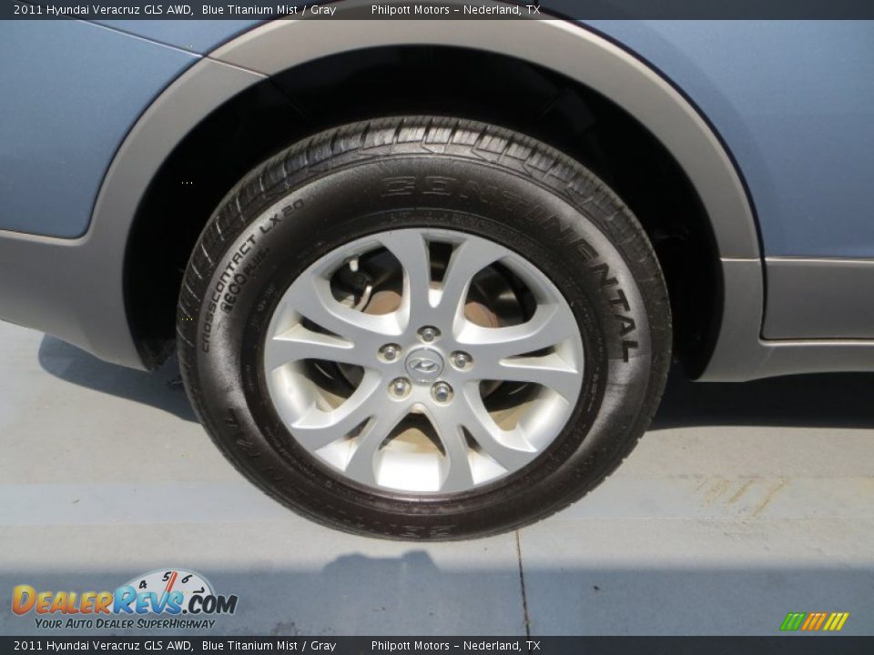 2011 Hyundai Veracruz GLS AWD Blue Titanium Mist / Gray Photo #13