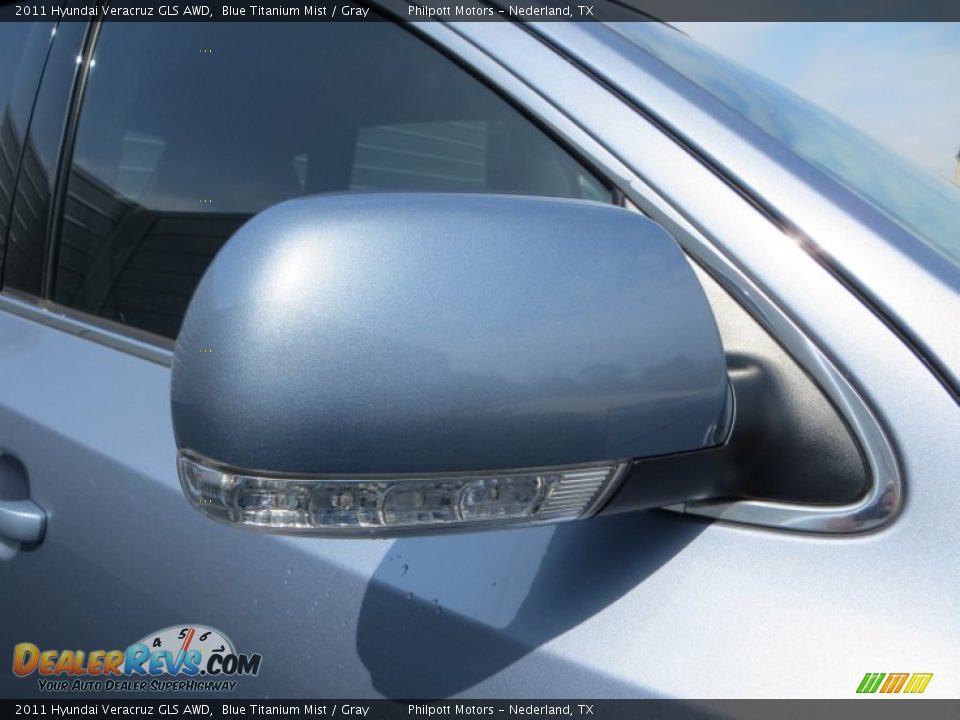 2011 Hyundai Veracruz GLS AWD Blue Titanium Mist / Gray Photo #15