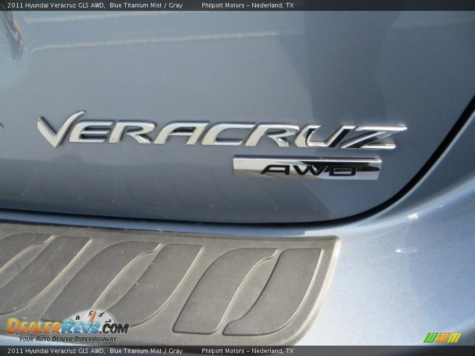 2011 Hyundai Veracruz GLS AWD Blue Titanium Mist / Gray Photo #18