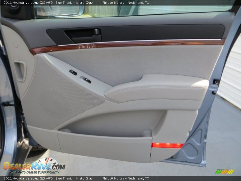 2011 Hyundai Veracruz GLS AWD Blue Titanium Mist / Gray Photo #22