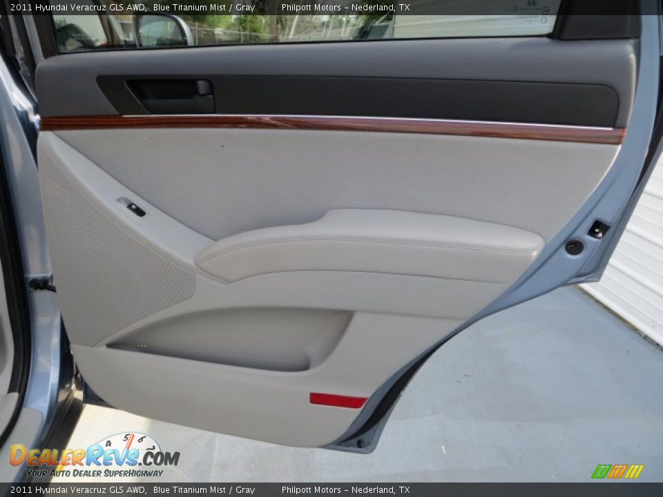 2011 Hyundai Veracruz GLS AWD Blue Titanium Mist / Gray Photo #25