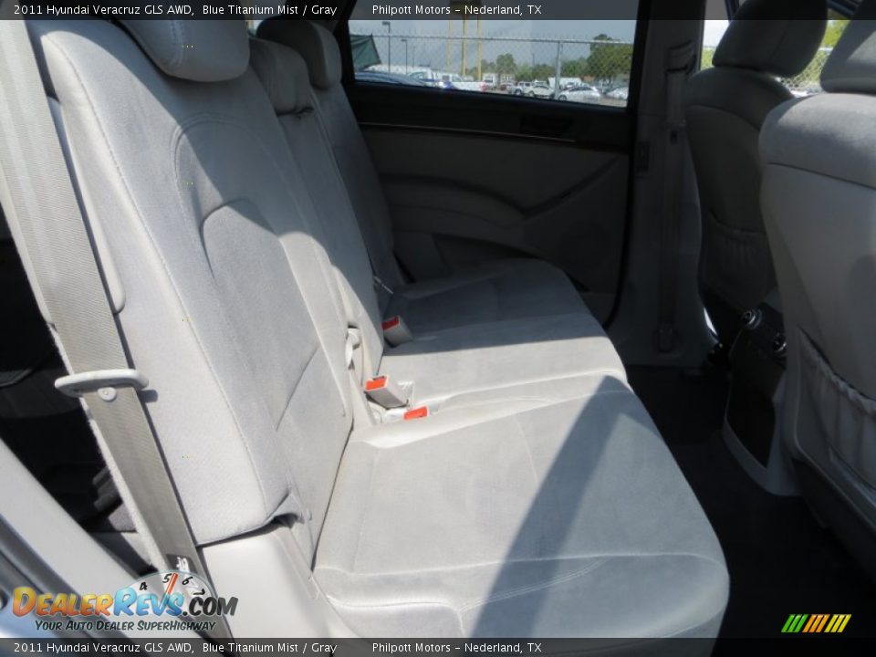 2011 Hyundai Veracruz GLS AWD Blue Titanium Mist / Gray Photo #27