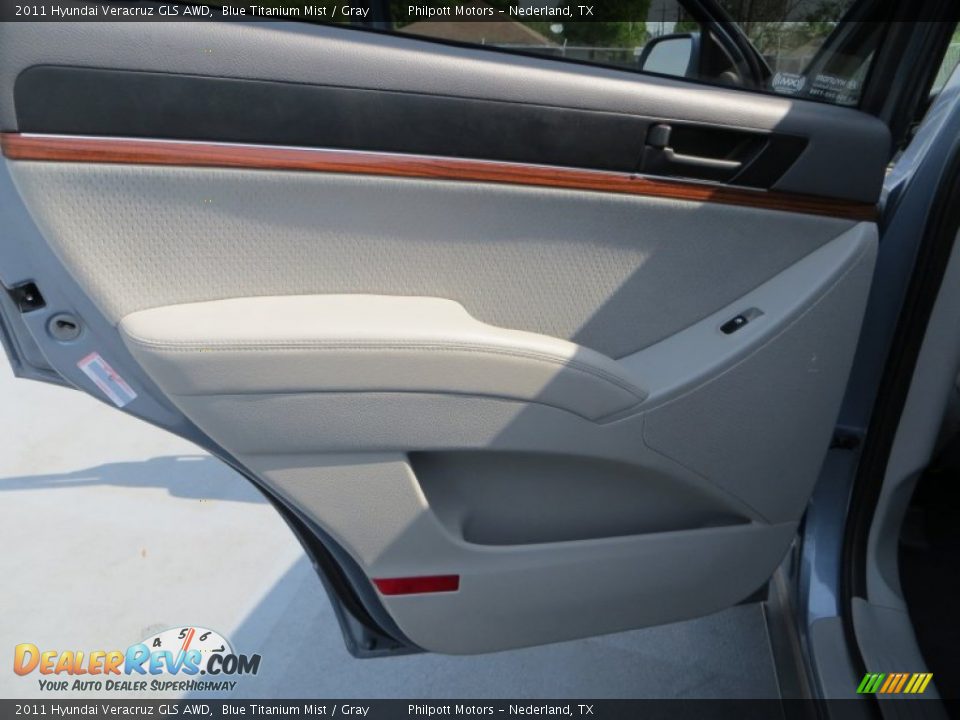 2011 Hyundai Veracruz GLS AWD Blue Titanium Mist / Gray Photo #29
