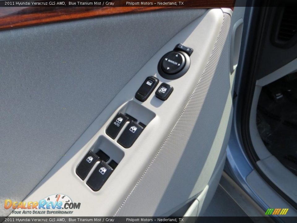 2011 Hyundai Veracruz GLS AWD Blue Titanium Mist / Gray Photo #32