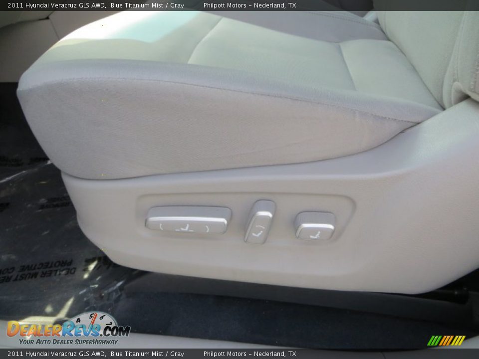 2011 Hyundai Veracruz GLS AWD Blue Titanium Mist / Gray Photo #34